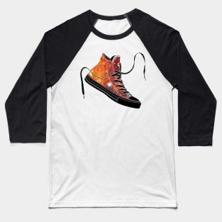 Leo high tops - Space canvas Baseball T-Shirt